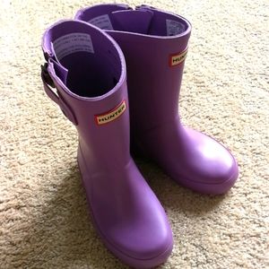 New hunter purple rain boots